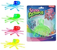 FUN Window crawler sticky octopus -Sticky- 4 assorted