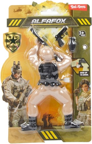 ALFAFOX Wind-up soldier -Sniper- with accessories 2 assorted-2