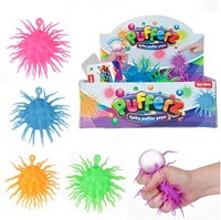 PUFFERZ Pufferbal -Spikey- 12cm 40gr 6 assorti(12 in display)