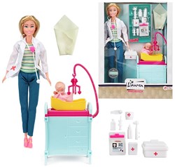 LAUREN Tienerpop 29cm dokter incl. accessoires en baby